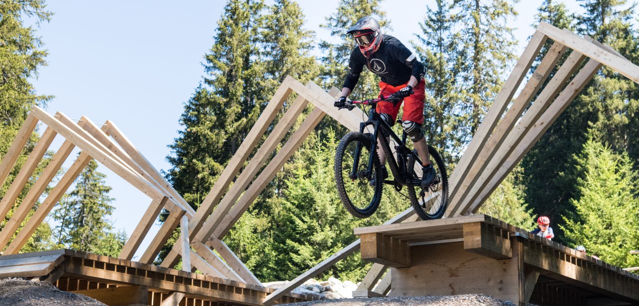 Action-Aufnahme im Bikepark